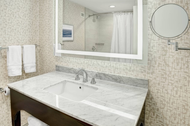 Bathroom Vanity with Tub Shower