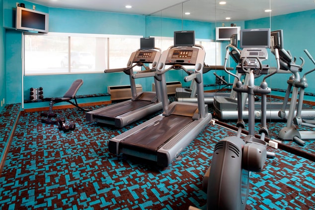 Fitness center at Parsippany hotel