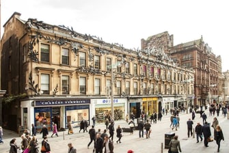 Einkaufszentrum in Glasgow, Schottland