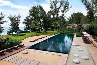 Outdoor pool at Phuket resort