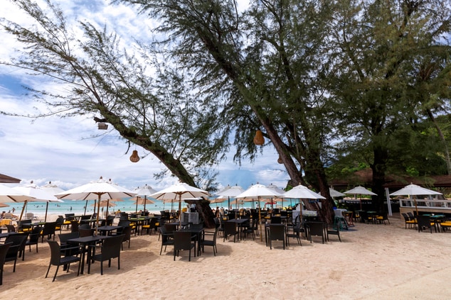 Beach Barbecue Restaurant Dining Area