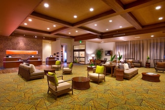 Oahu hotel lobby seating area