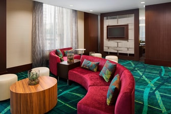 Lounge del hotel en el centro de Houston
