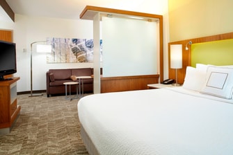 Suite King con instalaciones para personas con necesidades especiales del hotel en Houston