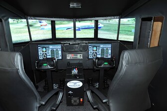 Simulateur de vol sur place