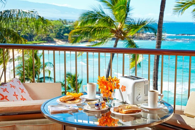 Lanai Balcony oceanview breakfast