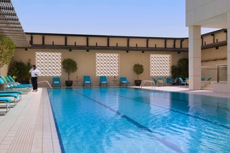 Hotel pool in Kuwait