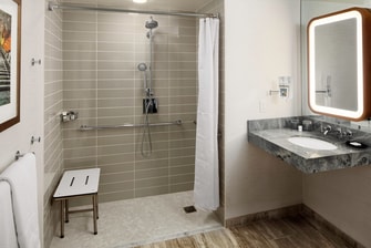 ADA Guest Bathroom Roll In Shower
