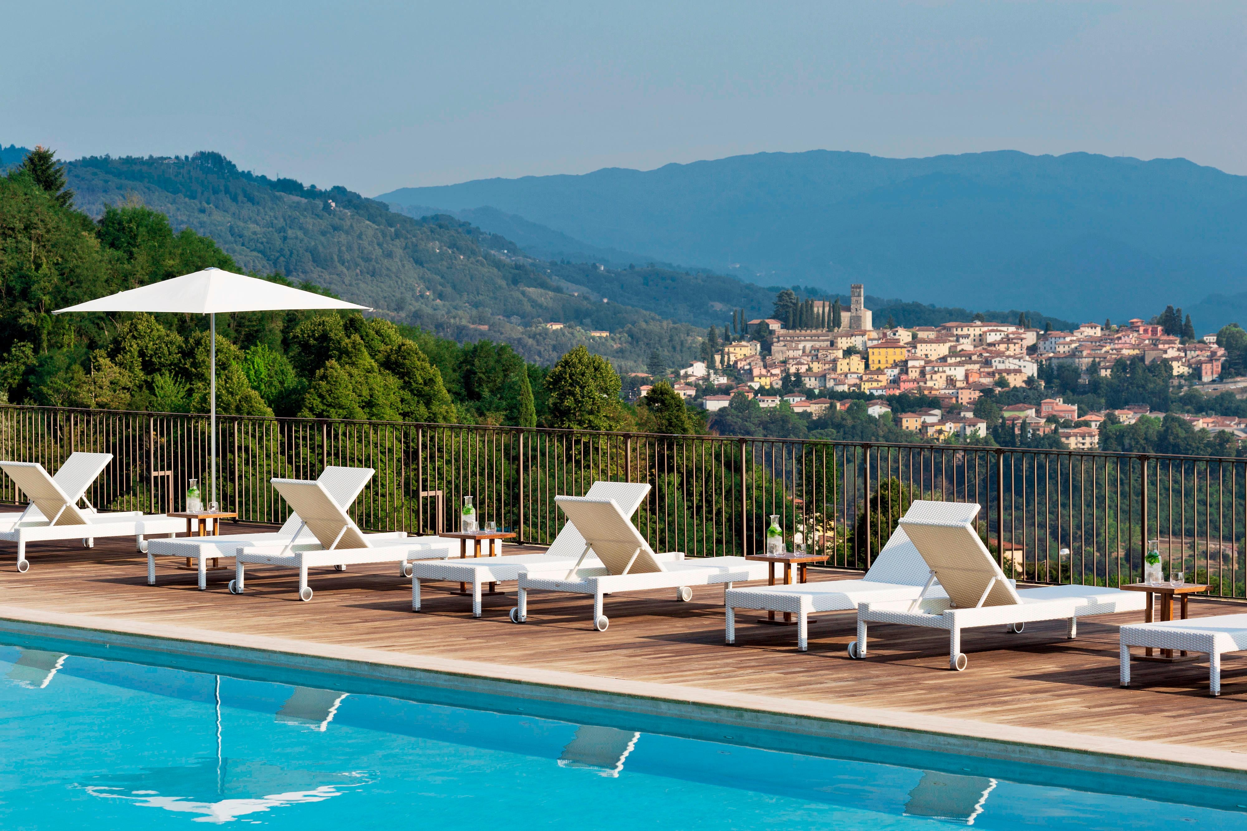 Tuscany resort with outdoor pool