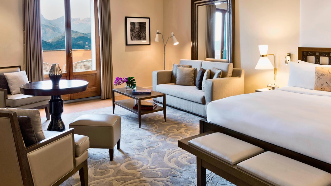 Camera d’hotel in Toscana con vista sulla valle 