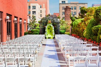 Outdoor Terrace Wedding Ceremony