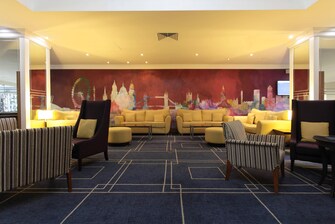 London Heathrow hotel lobby seating