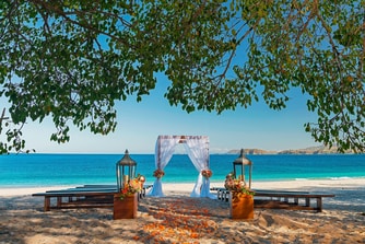 Recepción de boda en la playa