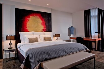 Luxury hotel room in London