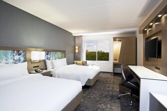 Zimmer mit zwei Queensize-Betten