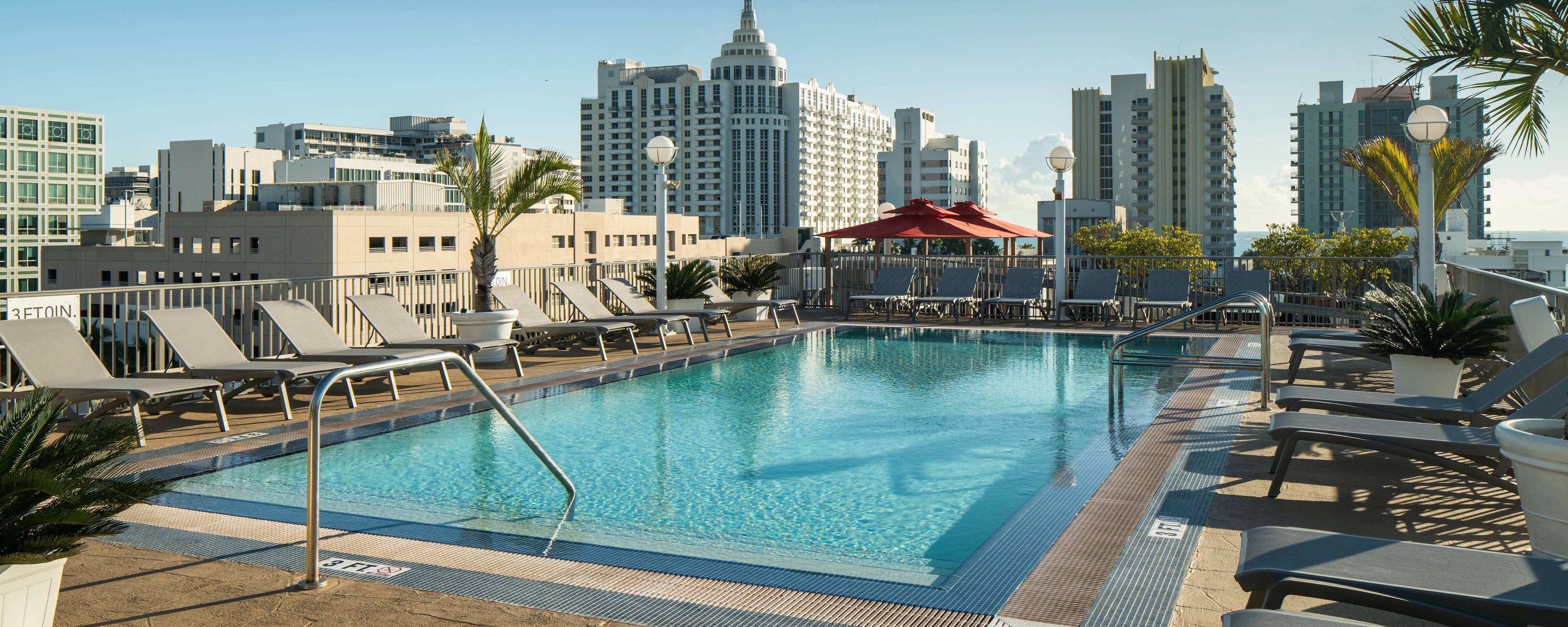 south beach hotel with rooftop pool | courtyard miami