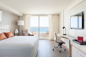 Habitaciones de hotel frente al mar en Miami Beach 