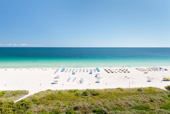 Vista de frente ao mar em hotel de Miami