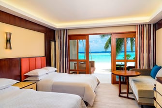 Chambre Deluxe avec 2 lits simples en front de mer