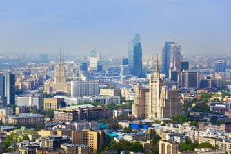 Hotel mit Panoramablick auf Moskau