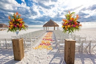 Instalaciones para bodas en la playa en Marco Island