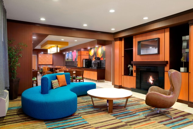 Lobby Seating, Fireplace
