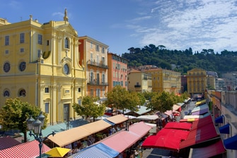 Cours Saleya in Nice, France