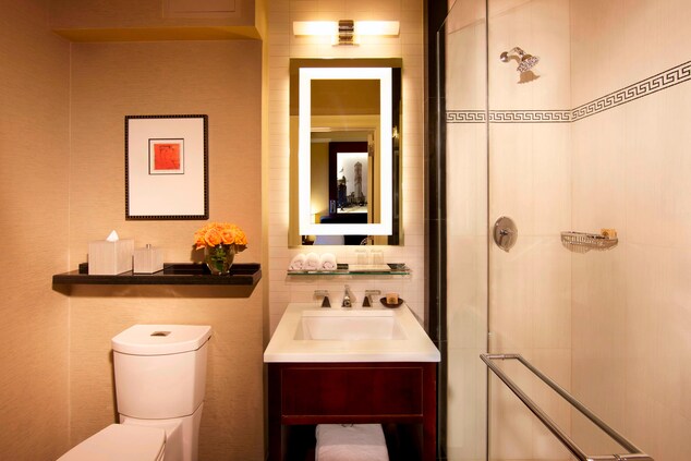 Midtown Manhattan hotel guest bathroom