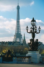 Tour Eiffel et pont Alexandre III