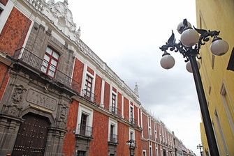 Calle colonial de Puebla
