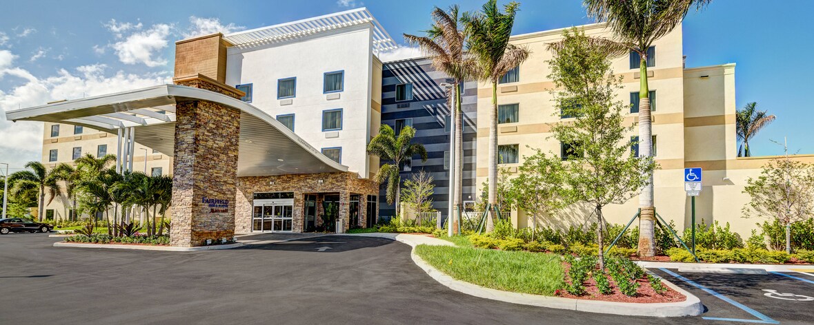 Hoteleingang in Delray Beach, FL