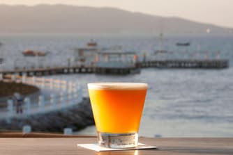 Paracas Sour with Ocean Background