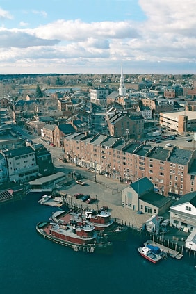 Aerial View of Portsmouth, NH