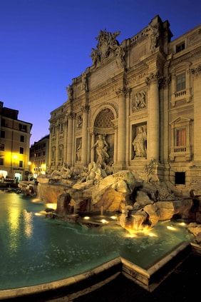Fontana di Trevi and the Dolce Vita in Rome, Italy