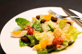 Salat im Den Haag Hotelrestaurant