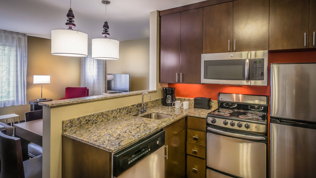 One and Two Bedroom Suite Kitchens