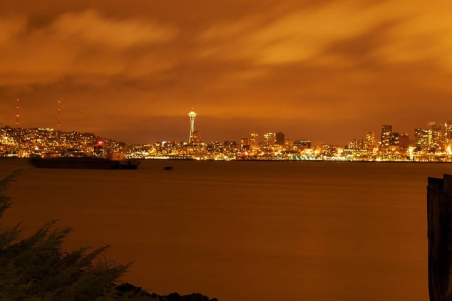 Seattle Skyline from Alki Beach