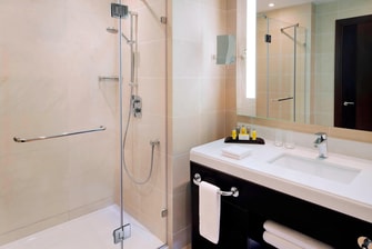 Bathroom in the Marriott Astana hotel