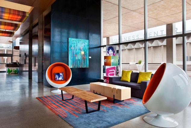 modern forward design lobby