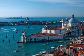 Vista di Punta della Dogana a Venezia