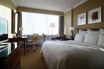 Warsaw hotel luxury suite bedroom
