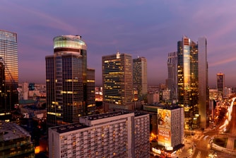 Panoramablick auf Warschau