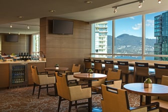 Vancouver business hotel lounge