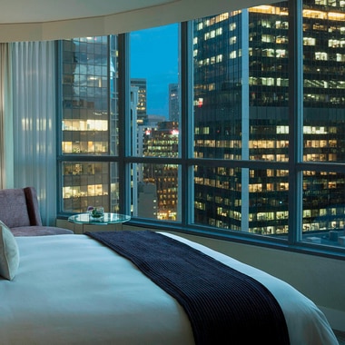Hotel suite with Vancouver view