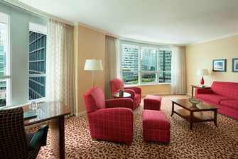 Downtown Vancouver business hotel suite